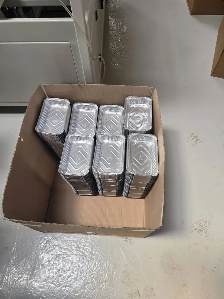 Aluminium foil food trays manufactured by WEEL Factory